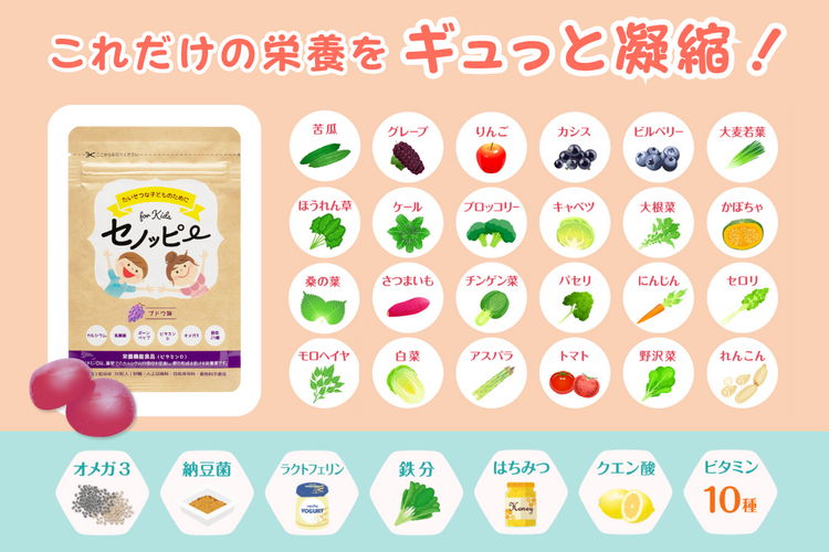 これだけの栄養をぎゅっと凝縮